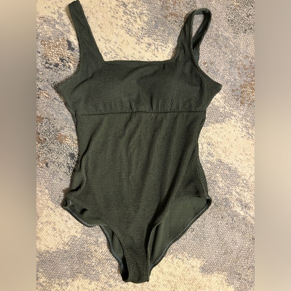 Seraphine Other - Seraphine Olive Textured one piece swimsuit - maternity